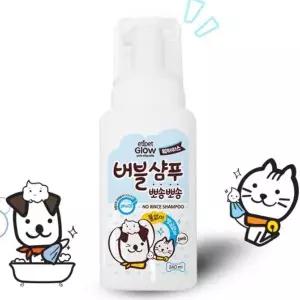 드라이 240ml 강아지 고양이 워터리스 버블 샴푸