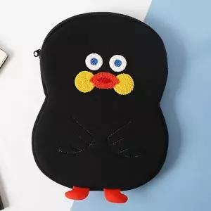 ( )귀여운 11인치 편안 패드 랩탑 파우치 블랙덕 1P 케이스