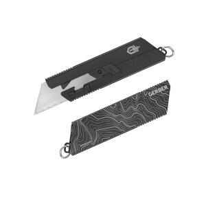 거버 기어 EAB 미니 유틸리티 검은색 클립, 면도날이 박스 있는 EDC 열쇠고리 기어, 커터가 포켓 교체용 나이프, 일상적인 휴대용 접이식, 또는