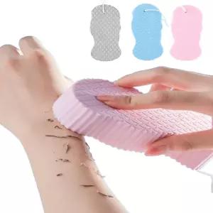 WFWJ 3개입 매직 때밀이 스펀지 3D 초극세사 목욕 성인//임산부용 각질 제거 재사용 가능 블루+핑크+그레이