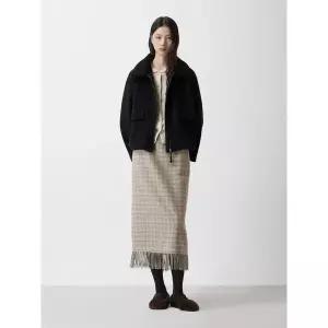 [ZOOC](대구신세계)[주크] 핸드메이드 퍼카라 집업 숏코트Z254MSG506