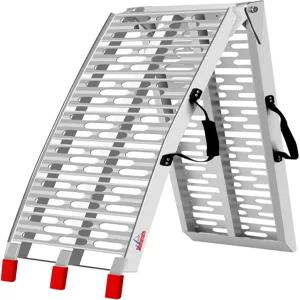 접이식 알루미늄 적재 램프 7.5피트 오토바이 스쿠터 전기자전거 경량 750파운드 용량 11인치 와이드