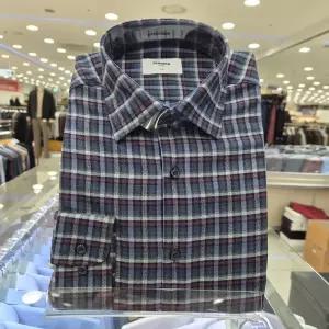 [레노마]기모 멀티 준체크 슬림셔츠 RPWSL0535-2