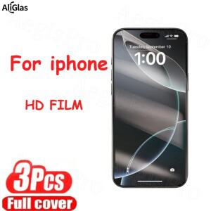 아이폰 호환 17 15 프로 맥스용 고화질 하이드로겔 필름 3개 소프트 TPU 자가복원 스크린 보호필름 방수 기