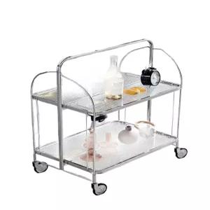 접이식 투명 트롤리 다용도 폴딩 수납 손잡이형 인테리어 이동식 선반
