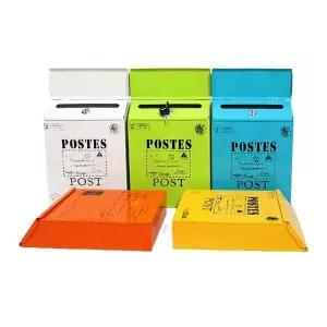 인테리어 DLV264T1 철제 우체통 벽걸이 우편함 스틸 건의함