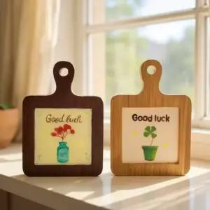 자연 컬러링 석고 우드 티코스터 냄비받침 만들기 DIY키트 체험