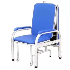 병원 보호자 침대 의자 간병인 접이식 요양원 휴식 블루