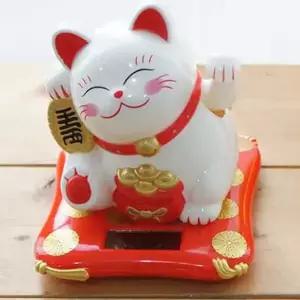 일본 WOP660T7 소품 복 고양이 마네키네코 개업선물 중 화이트