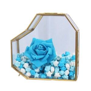 종이접기 유리 조개사막 여자친구 오각형 선물 하트병램프 행운의 완성품병 제습 하트