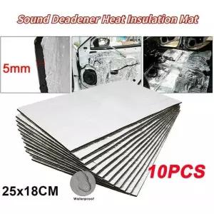 단열재 10개 25cmx18cm 5mm10mm 방음재 열 차단 매트 차량용 밴 방음 방열 차단재 후드