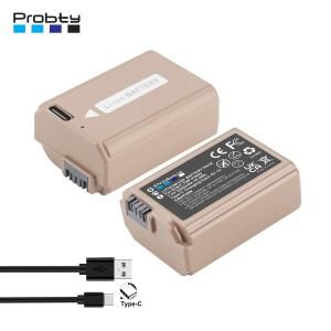 소니 NP-FW50 A6000 A5100 NEX-3N용 2200mAh NP FW50 배터리 타입-C 충전 입력