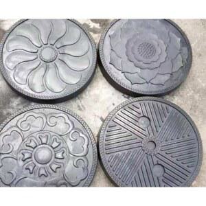 시멘트몰드 디딤돌틀 조경석 만들기 문양거푸집 5cm 도로 금형 3박스 모양 42x42