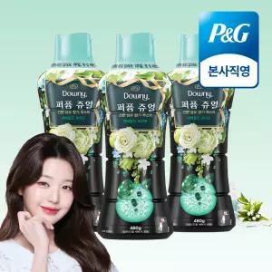 다우니 퍼퓸 쥬얼 에메랄드 브리즈 향기 부스터 480g 3개