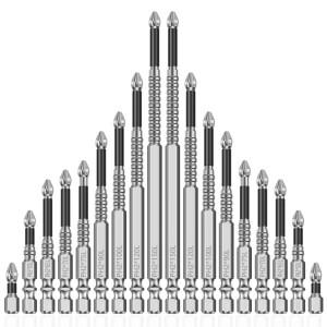 9/18개 자석 논슬립 드라이버 드릴 비트 세트 탄소강 임팩트 십자형 전동 팁