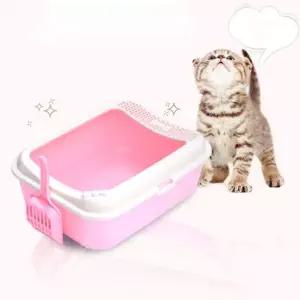 모래안튀는 아기 소형 화장실 핑크 고양이