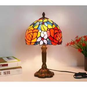 북유럽 스테인글라스 엔틱 스탠드 무드등 테이블 침실
