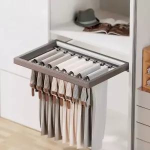 레일 행거 슬라이딩 바지걸이 인출식 미닫이문 옷장 미닫이