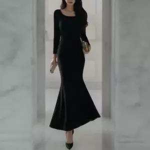 여성 포근한 인어공주 보온 가을겨울 롱치마