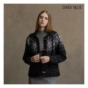 데일리블루 울 노르딕 니트 케이프 재킷 가디건 1종런칭 가격 79,900원