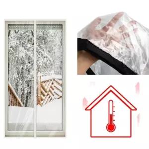 ( )방풍 비닐커튼 창문 겨울 투명 바람막이 문틈 방한 자석