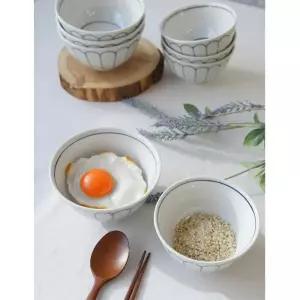 8P 4인가족 단단한 도자기 밥그릇 국그릇 식기세트 국공기 혼밥감성