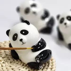 인센스 스틱 홀더 눈 뜬 판다 인센스받침 인센스거치