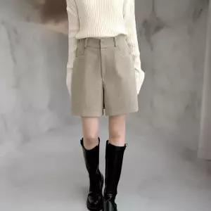 [다잇템] 여성 넓은 양기모 핫팬츠 4부 클래식 FW 반바지