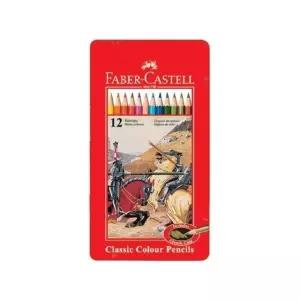 파버카스텔 유성색연필 12색 틴케이스 115844 사각적색 박스(96개입) (WFKGNEV)
