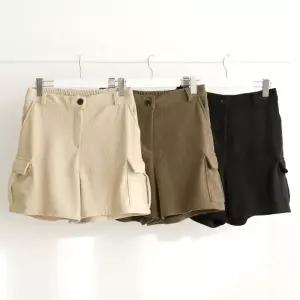 [다잇템] 여성 큰사이즈 넓은 보온 건빵 핫팬츠 코듀로이 반바지