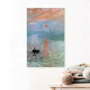 ( JWN672L8 출고옵션 - 35x35cm ) 네 명화 캔버스액자 해돋이