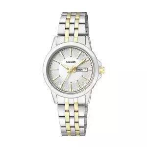 [신세계라이브쇼핑]시티즌 EQ0608-55A 쿼츠 여성 투톤 메탈 손목 시계