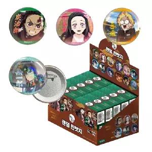 귀멸의 칼날 랜덤 핀뱃지 귀칼 핀버튼 뱃지 (1박스 10개입)