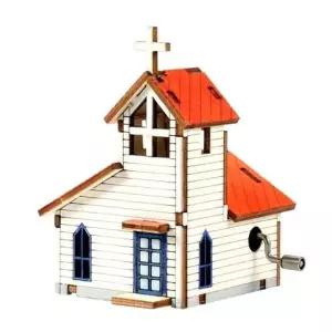 교회 DZA497S4 오르골 오르골만들기 B형 YM8622 DIY 영공방 수