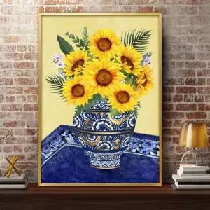 해바라기그림 PCV257O4 액자 A2 7SUN1 풍수그림 돈들어오는