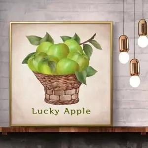 사과그림 DVW990C7 액자 50G 3APP6 풍수그림 돈들어오는