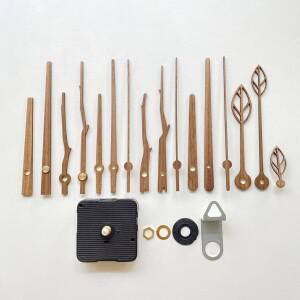 DIY 나무 시계 침묵 석영 운동 메커니즘 손  토크 교체 키트 수리 12 인치