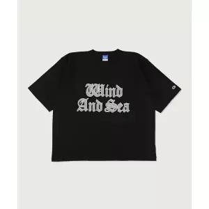 챔피온 CHAMPION X 윈드앤씨 리버스위브 저지 반팔 티셔츠 Black 417124