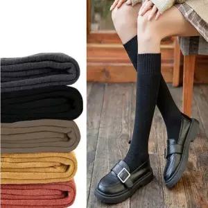 여성 겨울 기모 반스타킹 두꺼운 니삭스 레그워머