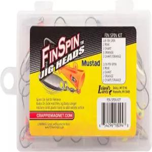 크레이피 자석 핀 스핀 키트 담수 낚시 장비 및 액세서리 8 사이즈 1/8 지그 헤드 1/16 (포장은 다를 수