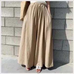 [라일리여성의류] Rly bns 와이드 롱 통큰 시원한 면 치마바지 빅사