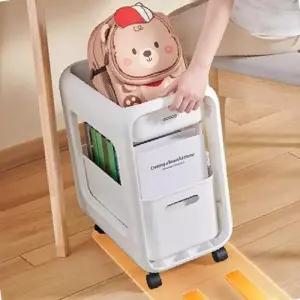 슬라이딩 ecoco 서랍형 부드러운 이동식 2단 트롤리 히키스 수납서랍 이동식트롤리 수