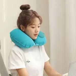 4컬러 기내용 에어 목베개 여행용 목쿠션 간편휴대 WFLQFFQ