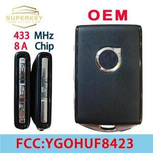 아반떼키 SUPERKEY YGOHUF8423 2016 2020 볼보 S90 S60 S40 XC60 용 433Mhz 8A 칩이 장착 된 기존 열쇠가없