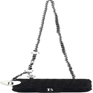 YOXIER 미니 크로스바디 백 귀여운 삼색 체인 작은 허리 가방 조절 가능하고 강력한 장식 효과 작고