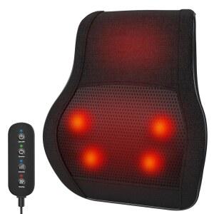 열이 있는 에크모이 백 마사지기 를 위한 허리 및 목 어깨와 어깨를 3D 반죽 마사지 베개 여성용 휴대용 선물 남성 아빠