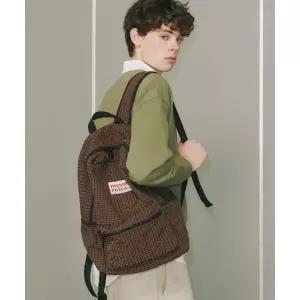 MASMARULEZ Daily backpack_Check Brown