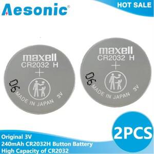 2PCS 원래-Maxell CR2032H 3V 240mAh 배터리 고용량 자동차 원격 컴퓨터 마더 보드 시계 장난감