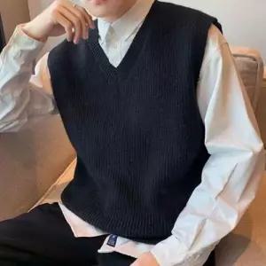 셔츠 훈남 조끼 남자 니트 레이어드 패션 남친룩 WFLQ8HN