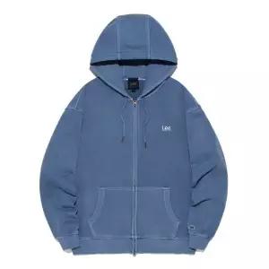 [LEE]스몰 트위치 로고 다잉 후드 집업 클래식 블루 LE2501HZ10CB 699973